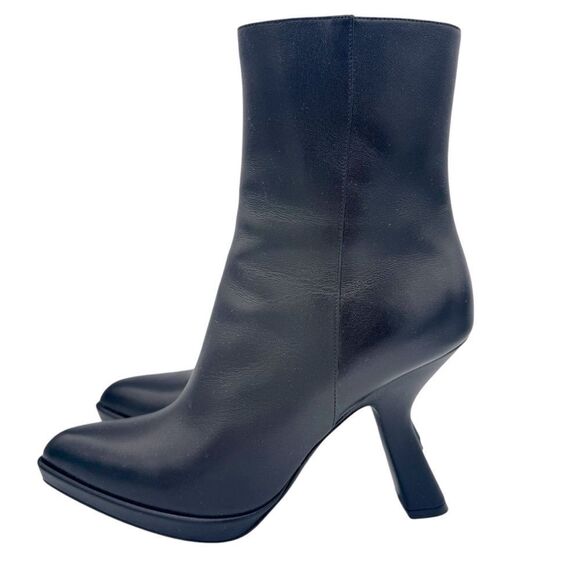 Christian Dior D-Fiction Leather Heeled Ankle Boot Noir Black Size 8.5 - Picture 4 of 16